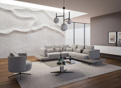 Design Ecksofa L-Form Polstermöbel Luxus Wohnzimmer Couchtisch Einrichtung